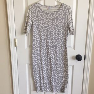 Donated: LuLaRoe Julia Polka Dots & Stripes